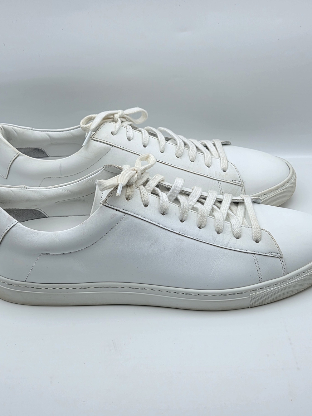 Oliver Cabell Low 1 White Leather Sneakers Men's Size 44 / US 11 Made In Italy